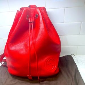 Red Gucci Backpack